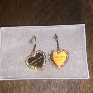 Michael kors heart earrings